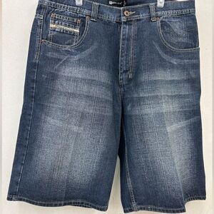 Royal blue rebel relaxed fit Men’s Dark Blue Denim Shorts size 40 (41”X14”)